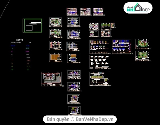 Biệt thự 3 tầng 10x17m,Biệt thự 3 tầng,bản vẽ biệt thự 3 tầng,thiết kế biệt thự 3 tầng,mẫu biệt thự 3 tầng,file cad biệt thự 3 tầng