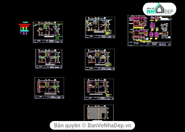 Biệt thự 3 tầng 10x17m,Biệt thự 3 tầng,bản vẽ biệt thự 3 tầng,thiết kế biệt thự 3 tầng,mẫu biệt thự 3 tầng,file cad biệt thự 3 tầng