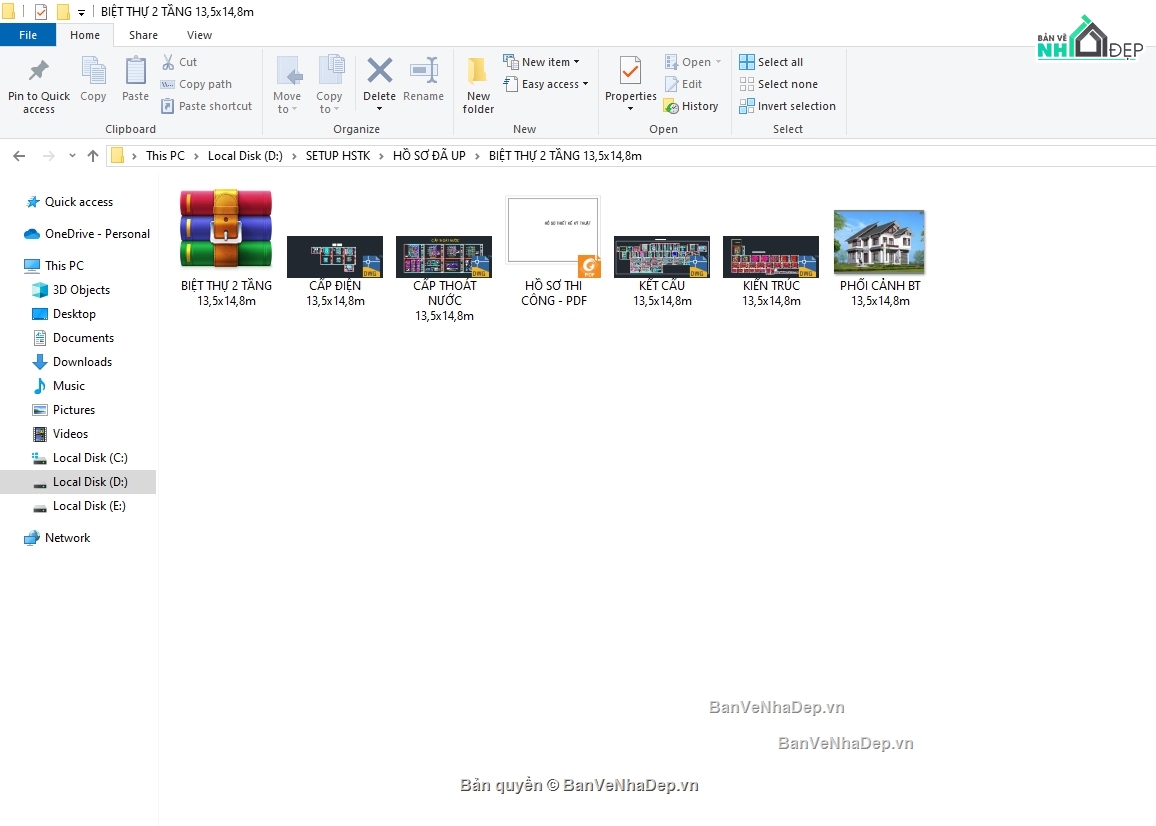 Hồ sơ thiết kế,biệt thự 2 tầng,biệt thự 2 tầng file cad,bản vẽ biệt thự 2 tầng