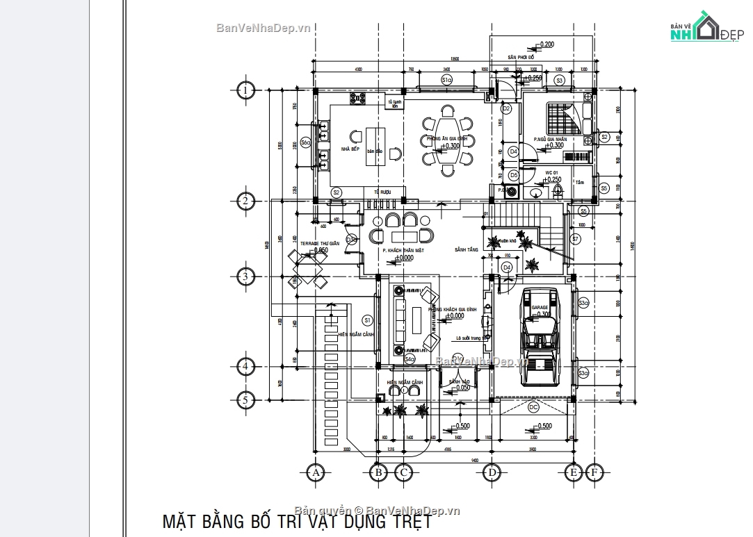 Hồ sơ thiết kế,biệt thự 2 tầng,biệt thự 2 tầng file cad,bản vẽ biệt thự 2 tầng