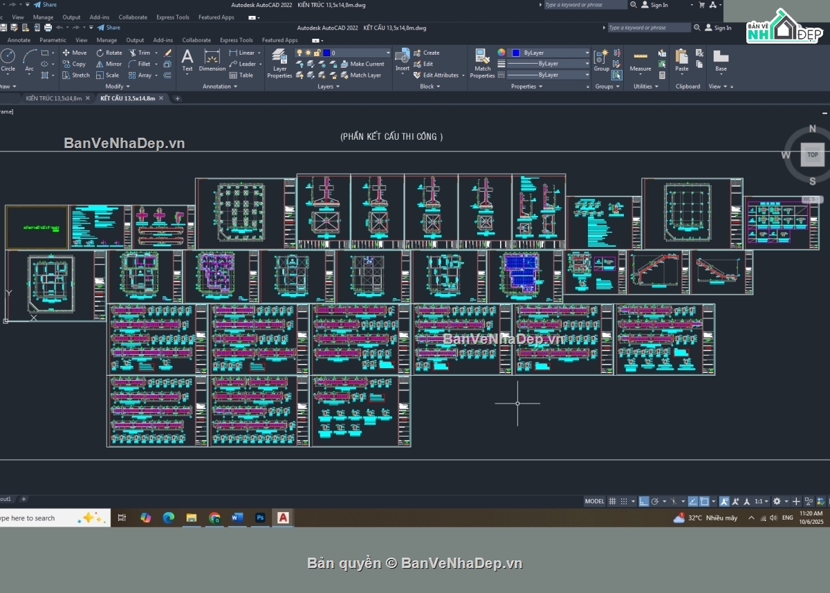 Hồ sơ thiết kế,biệt thự 2 tầng,biệt thự 2 tầng file cad,bản vẽ biệt thự 2 tầng