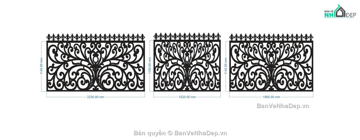 mẫu hàng rào,cnc hàng rào,Thiết kế mẫu cnc hàng rào,hàng rào