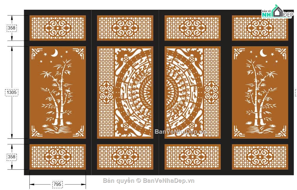 mẫu cổng 4 cánh,file cnc cổng 4 cánh,mẫu cnc cổng 4 cánh