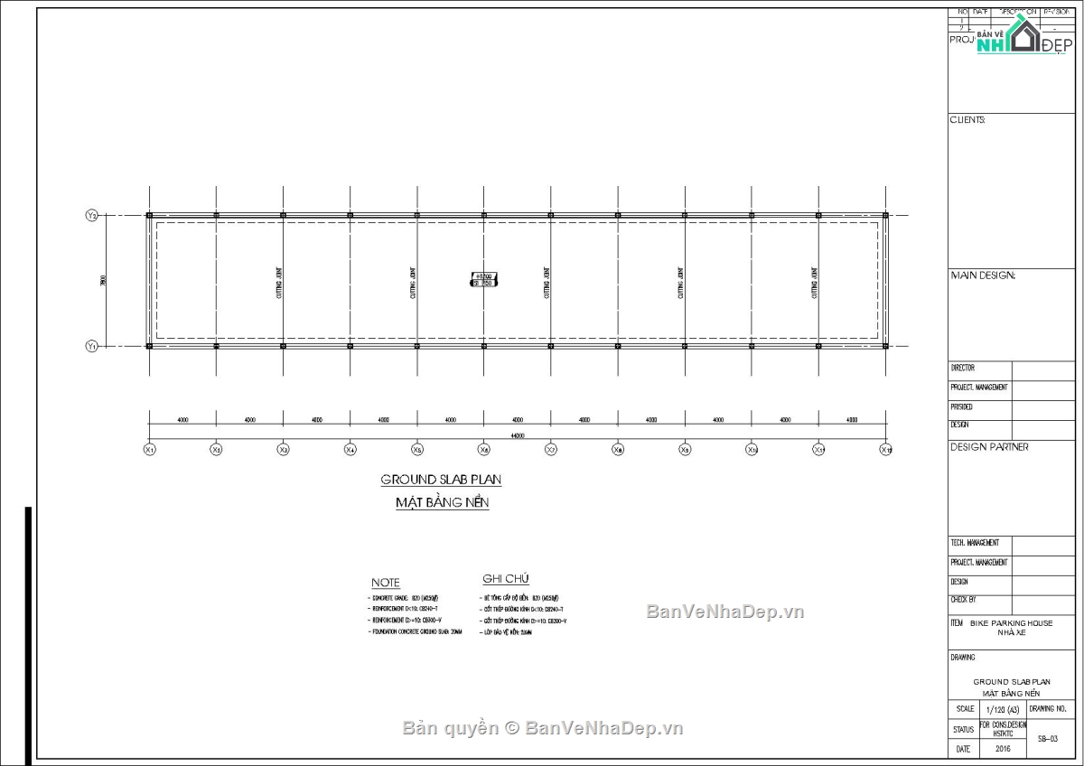 Kết cấu vì kèo 8m,Kết cáu bán kèo 8m,File Autocad kết cấu nhà để xe,Kết cấu nhà xe 8x44m,bản vẽ nhà để xe khung thép,Kết cấu nhà xe khung kèo mái tôn