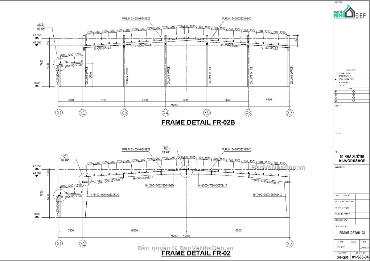 Thiết kế nhà xưởng công nghiệp,Bản vẽ nhà xưởng khung thép,Bản vẽ kết cấu nhà xưởng,File autocad nhà xưởng 33x90m,Bản vẽ nhà kho kết cấu thép,Kết cấu khung thép tiền chế