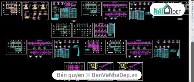 nhà 3 tầng 13.12x16.42m,file cad 3 tầng,bản vẽ nhà 3 tầng,thiết kế nhà phố 3 tầng