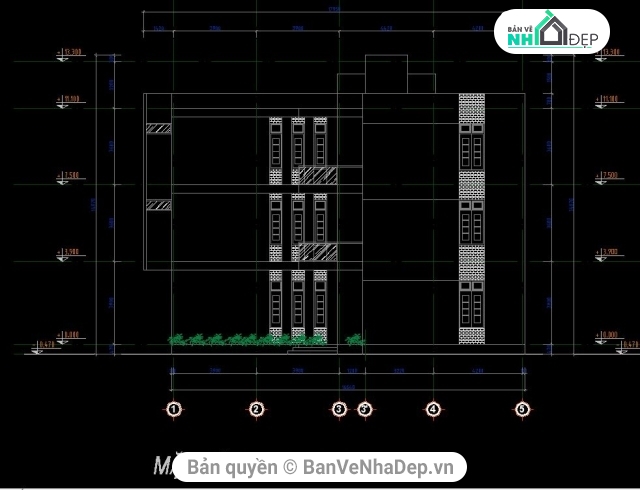 nhà 3 tầng 13.12x16.42m,file cad 3 tầng,bản vẽ nhà 3 tầng,thiết kế nhà phố 3 tầng