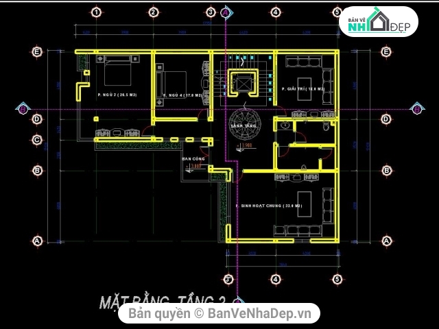 nhà 3 tầng 13.12x16.42m,file cad 3 tầng,bản vẽ nhà 3 tầng,thiết kế nhà phố 3 tầng