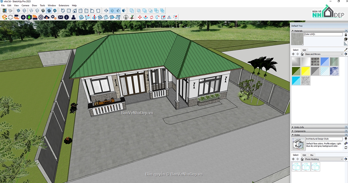 nhà cấp 4,biệt thự sân vườn,nhà mái nhật