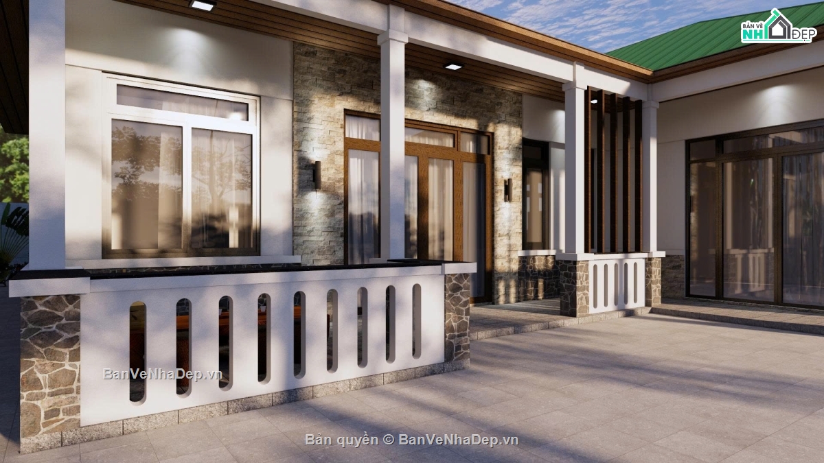 nhà cấp 4,biệt thự sân vườn,nhà mái nhật