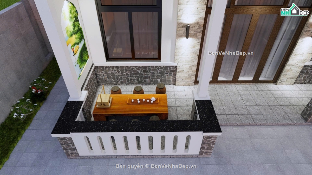 nhà cấp 4,biệt thự sân vườn,nhà mái nhật