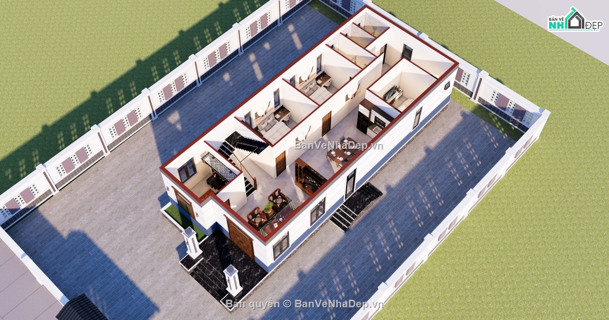 Bản vẽ thiết kế nhà,thiết kế nhà cấp 4,Bản vẽ nhà cấp 4