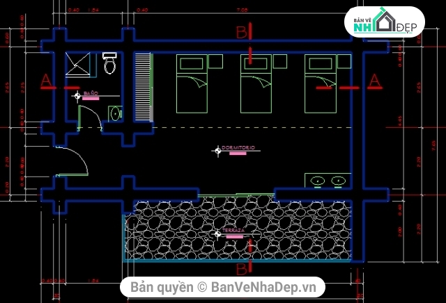 8 Bản vẽ Kiến Trúc nhà cấp 4 miễn phí tải nhiều nhất