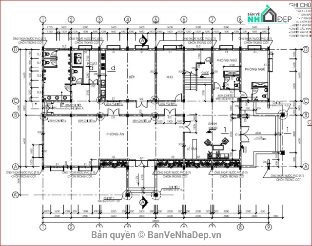 thiết kế nhà khách,kiến trúc nhà khách,nhà khách chỉ huy quân sự,nhà khách tỉnh Đăk Nông