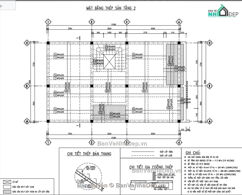 Nhà 2 tầng,Nhà 2 tầng 7x12m,Bản vẽ thiết kế nhà 2 tầng