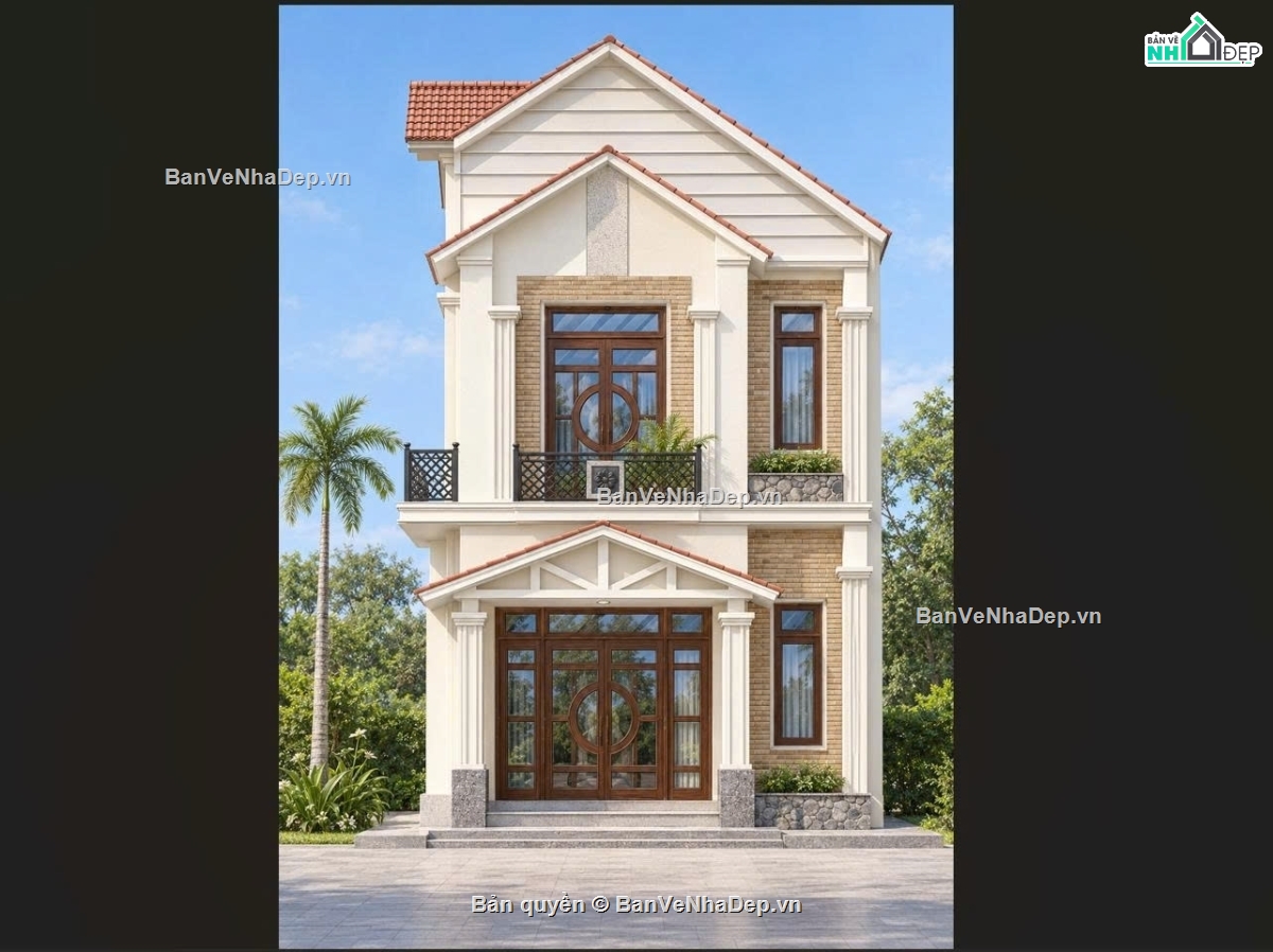 nhà phố 2.5 tầng,nhà phố 2 tầng rưỡi,nhà 7.5x15m,Bản vẽ nhà phố 2.5 tầng 7.5x15m,Bản vẽ nhà phố 2.5 tầng