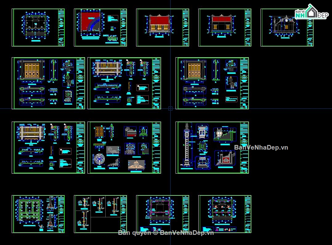 nhà vườn,nhà thờ 3 gian,thiết kế nhà vườn,Nhà vườn chữ L mái Thái,nhà 1 tầng