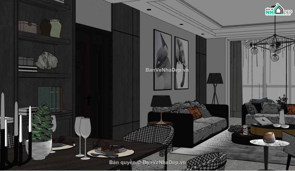 nội thất phòng khách,phòng khách đẹp,Thiết kế nội thất