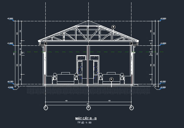 bản vẽ thiết kế nhà vườn 8x11m,bản vẽ nhà vườn đẹp,bản vẽ nhà 1 tầng kt 8x11m,bản vẽ nhà vườn,bản vẽ nhà 8x11m