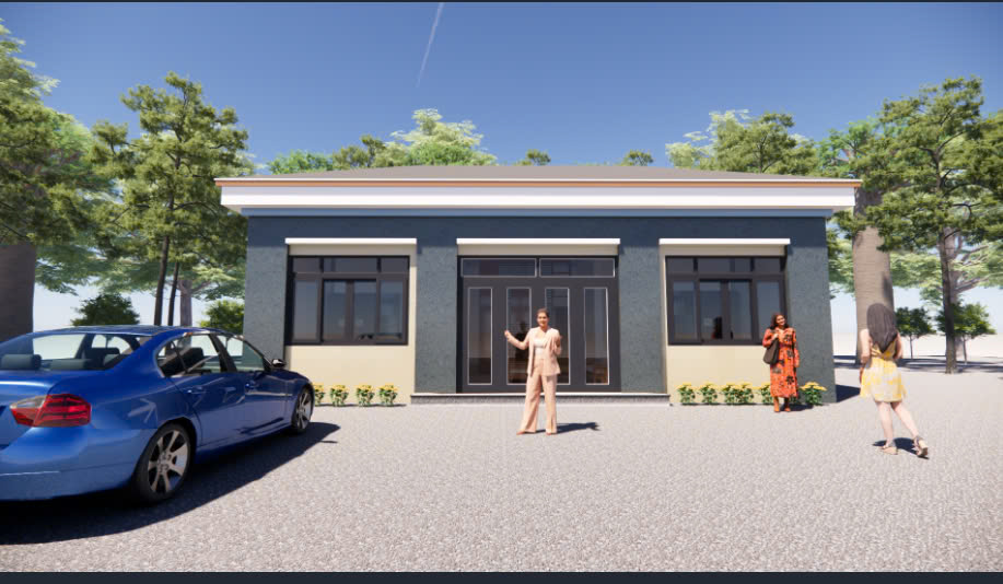 bản vẽ thiết kế nhà vườn 8x11m,bản vẽ nhà vườn đẹp,bản vẽ nhà 1 tầng kt 8x11m,bản vẽ nhà vườn,bản vẽ nhà 8x11m