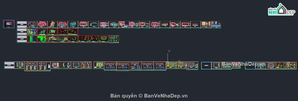 Bản vẽ thi công nhà mái nhật,Bản vẽ thi công,biệt thự 1 tầng