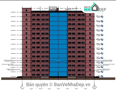 đồ án kiến trúc chung cư,revit kiến trúc chung cư,chung cư 14 tầng,thiết kế chung cư,chung cư 45x60,kiến trúc chung cư