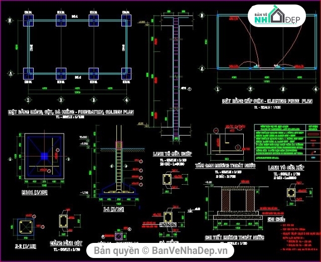 bản vẽ nhà văn phòng,trại gà xuân quế,kiến trúc và kết cấu trại gà,bản vẽ trại gà