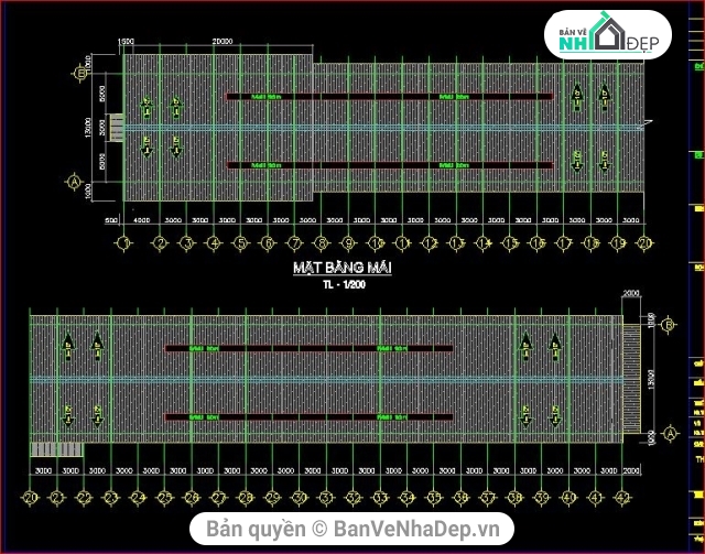 bản vẽ nhà văn phòng,trại gà xuân quế,kiến trúc và kết cấu trại gà,bản vẽ trại gà