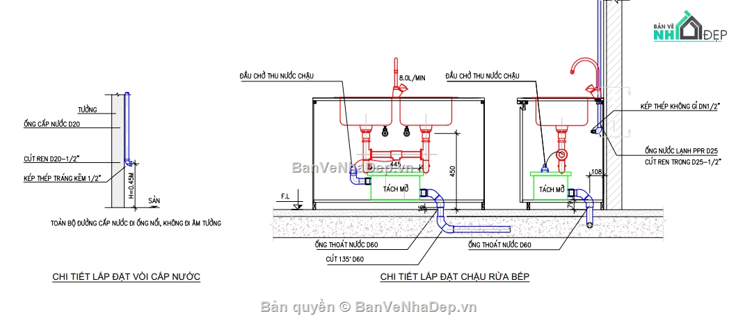Bản vẽ MEP,Nhà hàng lẩu,điều hòa thông gió,điện,bể tách mỡ,cấp thoát nước bếp
