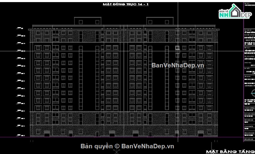 Chung cư 14 tầng,file cad chung cư 14 tầng,bản vẽ chung cư 14 tầng,chung cư 14 tầng file cad,chung cư 14 tầng