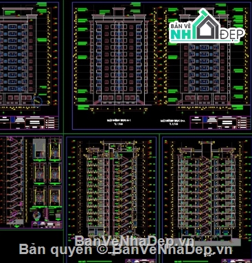 Chung cư 11 tầng,file cad chung cư 11 tầng,chung cư 11 tầng file cad