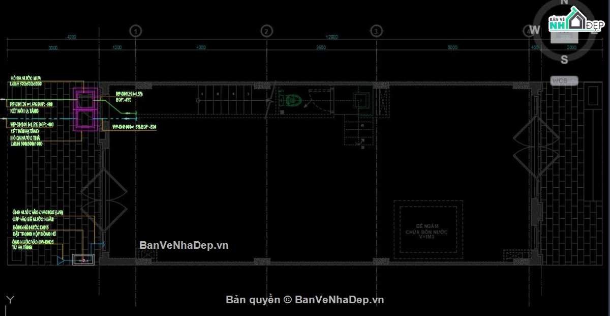 Bản vẽ thiết kế nhà,Bản vẽ nhà phố 3 tầng,Bản vẽ nhà,kiến trúc 3 tầng,Bản vẽ nhà phố,Shophouse