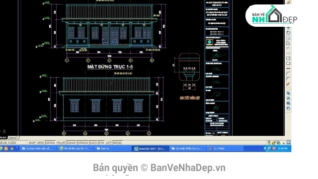 10 bản vẽ Autocad ủy ban nhân dân mới thi công