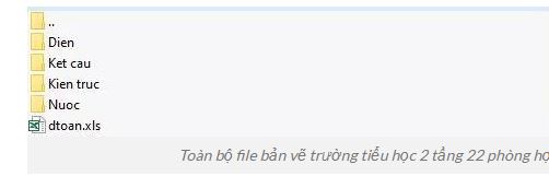vẽ trường học,trường học,Trường tiểu học 2 tầng 22 phòng