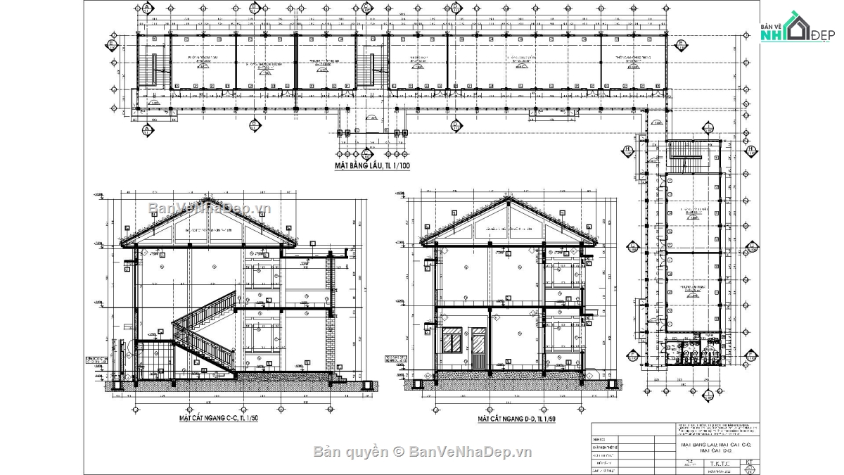 bản vẽ trường tiểu học,dự án trường tiểu học,trường tiểu học Phú Thành,File cad trường tiểu học