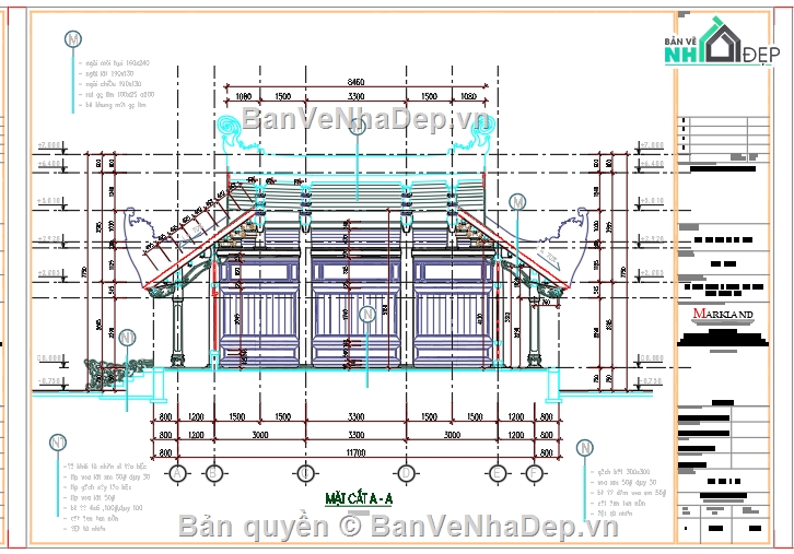 File cad,kiến trúc nhà thờ,kiến trúc nhà thờ họ,kiến rúc,nhà mái,kiến trúc nhà