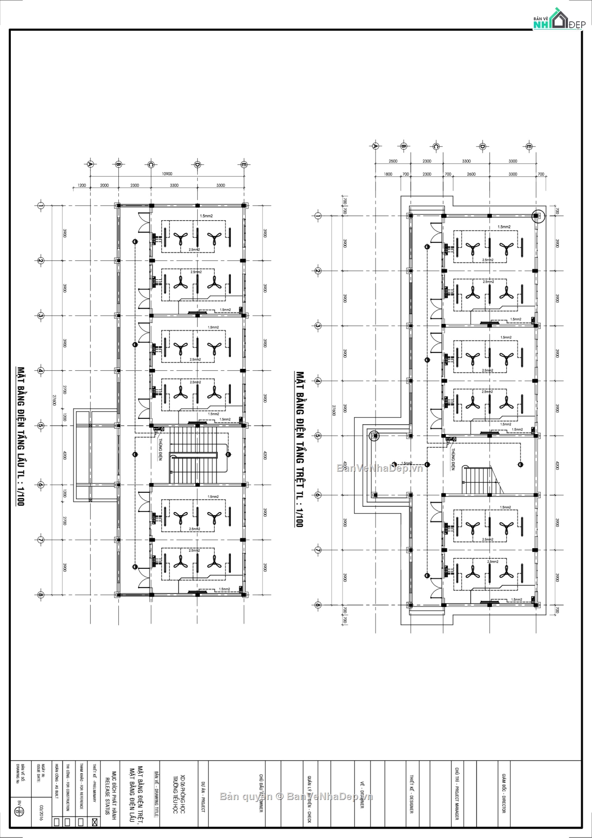 trường tiểu học,vẽ trường học,Bản vẽ trường,xây dựng 6 phòng học,Bản vẽ xây dựng khối 6 phòng học lầu trường tiểu h,phòng học trường tiểu học