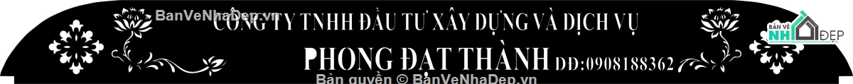 Biển hiệu công ty,file dxf biển hiệu công ty,dxf biển hiệu