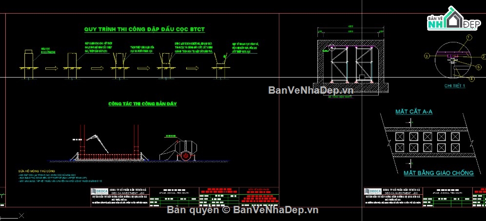 hầm chui dân sinh,bptc hầm chui dân sinh,bản vẽ hầm chui dân sinh