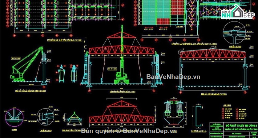 kết cấu thép nhà công nghiệp,nhà công nghiệp,file cad nhà công nghiệp