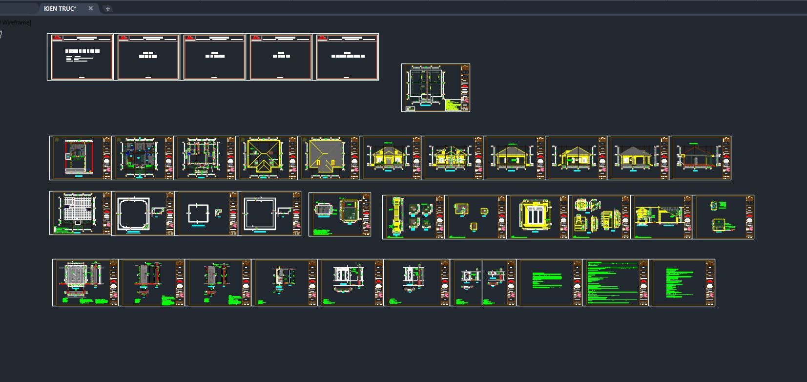 bản vẽ kiến trúc,Biệt thự 1 tầng,Thiết kế nhà 1 tầng