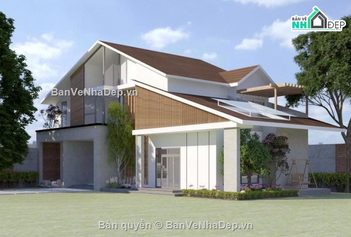 biệt thự 2 tầng,biệt thự 2 tầng đẹp,biệt thự đẹp 2 tầng