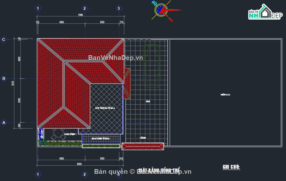 Biệt thự 2 tầng 1 tum,nhà 2 tầng 1 tum,biệt thự 2 tầng đẹp,biệt thự rộng 8m