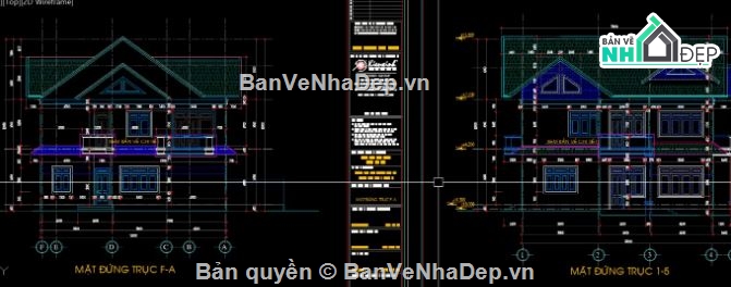 biệt thự 2 tầng,file cad biệt thự 2 tầng,biệt thự 2 tầng cad,autocad biệt thự 2 tầng