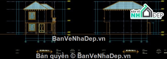 biệt thự 2 tầng,cad biệt thự 2 tầng,file cad biệt thự 2 tầng,biệt thự 2 tầng file cad