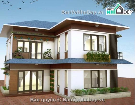 biệt thự 2 tầng,cad biệt thự 2 tầng,file cad biệt thự 2 tầng,biệt thự 2 tầng cad