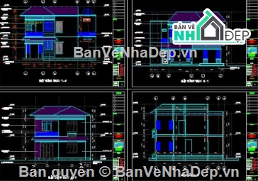 biệt thự 2 tầng,cad biệt thự 2 tầng,file cad biệt thự 2 tầng,biệt thự 2 tầng cad