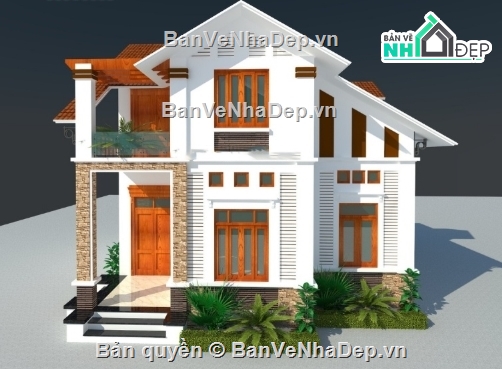 Biệt thự 2 tầng,cad biệt thự 2 tầng,biệt thự 2 tầng file cad