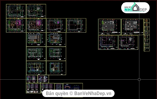 7 bản vẽ AutoCAD nhà Biệt Thự 2 tầng với kiến trúc đẹp và lạ được tham khảo nhiều nhất năm 2020