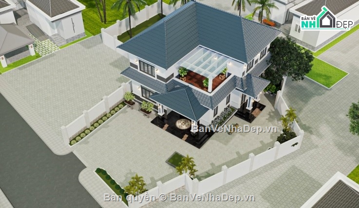 Biệt thự 2 tầng hiện đại,biệt thự hiện đại,biệt thự 2 tầng